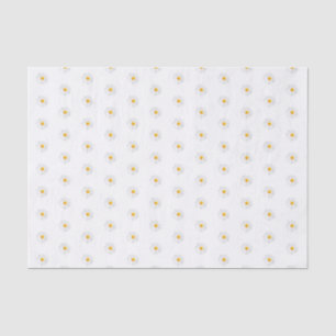 Papel De Seda margarida branca