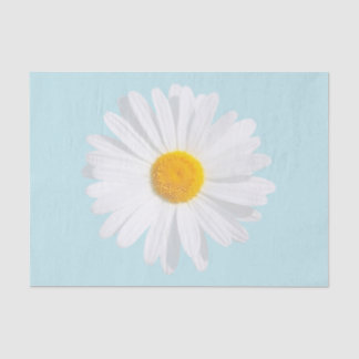 Papel De Seda margarida branca