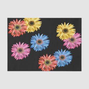 Papel De Seda Margarida Gerbera Colorida Simples Bonita Gerber
