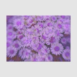Papel De Seda Margarida Roxo Boho Hippie Vintage Retro Arte Flor