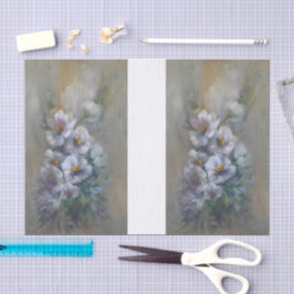 Papel De Seda Margaridas Brancas DBL