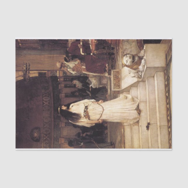 Papel De Seda Mariamne Saindo do Juízo Final de Herod (Frente )