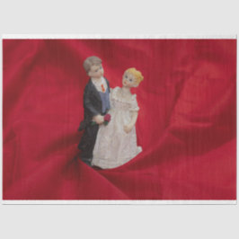 Papel De Seda Marido e Esposa (Celebração do Casamento do Dia do