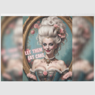 Papel De Seda Marie Antoinette Deixou-Os Comer A Desnute Do Bolo