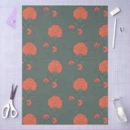 Papel De Seda Marigold on Green