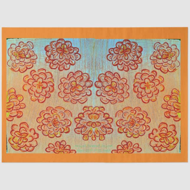 Papel De Seda Marigolds (Frente )