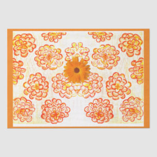 Papel De Seda Marigolds Amarelos