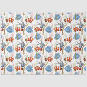 Papel De Seda Marine Life Series Design 8 Tissue Paper