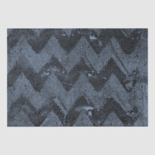 Papel De Seda Marinho Azul Grunge Chevron
