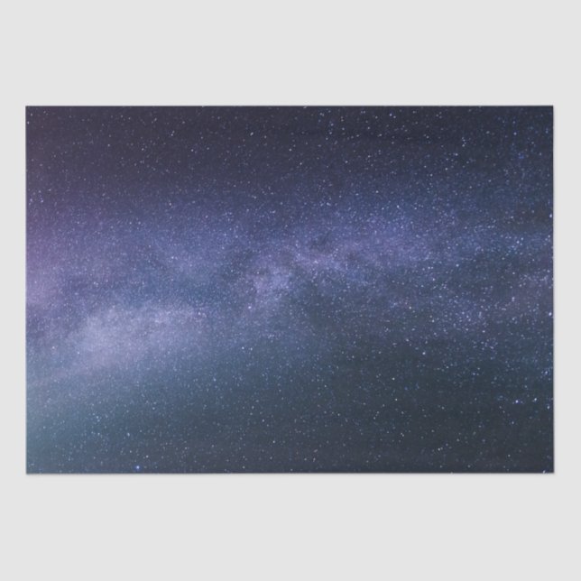 Papel De Seda Marinho Blue Galaxy Starry Night Stars Modern (Frente )