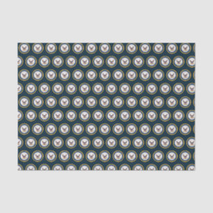 Papel De Seda Marinho dos EUA Emblema Marinho