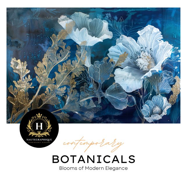 Papel De Seda Marinho e desacoplamento Dourado de algas florais (Criador carregado)