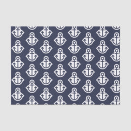 Papel De Seda Marinho e white Anchors - Publicação técnica