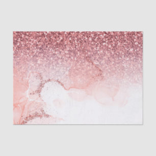 Papel De Seda Mármaco com brilho rosa