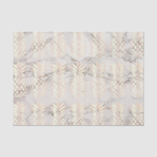 Papel De Seda Mármore de abacaxi de ouro rosa de cobre de pintin