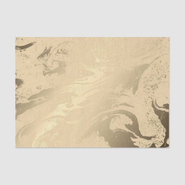 Papel De Seda Mármore do ouro Elegante (Frente )