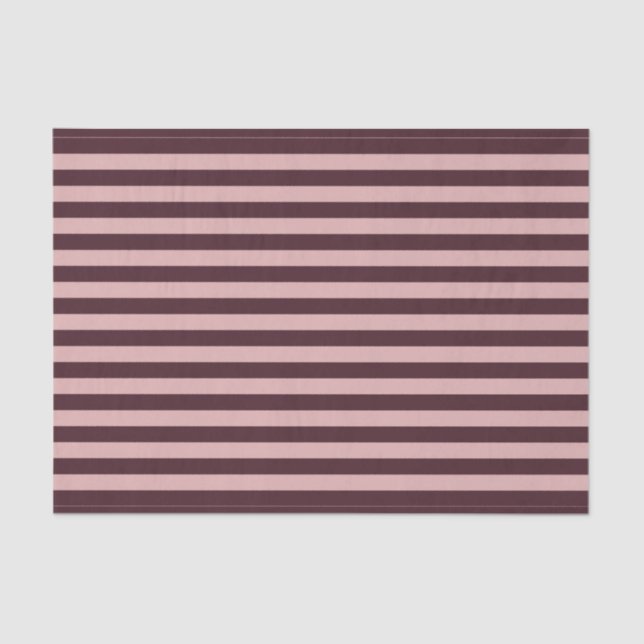 Papel De Seda Maroon e Stripes Rosa (Frente )