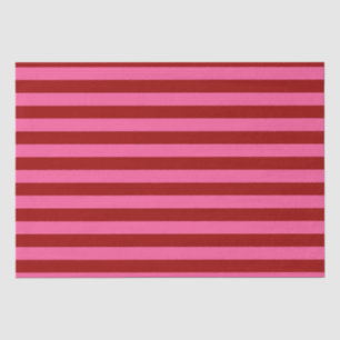 Papel De Seda Maroon Red Pink Stripes Design