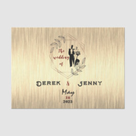 Papel De Seda Marrom