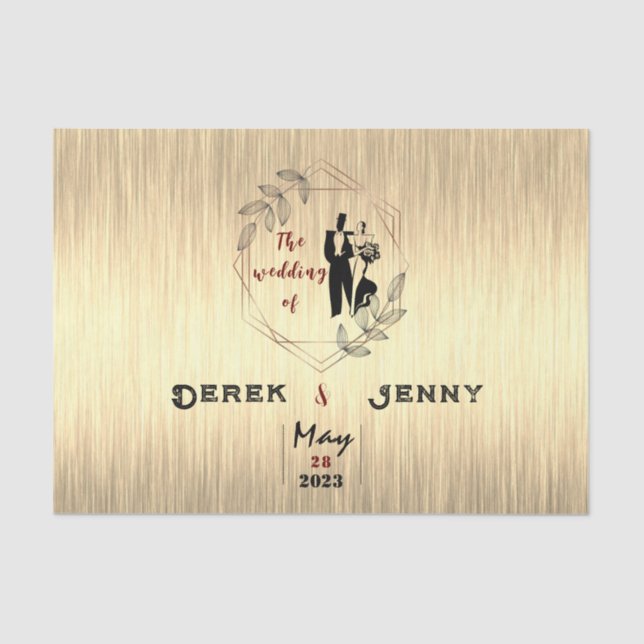 Papel De Seda Marrom (Frente )