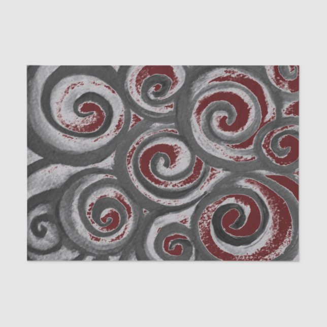 Papel De Seda Marrom abstrato para Cinza (Frente )