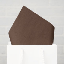 Papel De Seda Marrom Chocolate Moderno Cor Sólida Simples