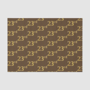 Papel De Seda Marrom, Faux Dourado 23º (23º) evento