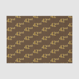 Papel De Seda Marrom, Faux Dourado 42º (quarenta segundos) Event