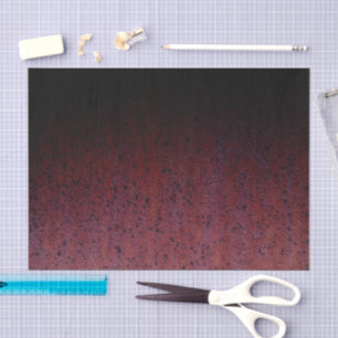 Papel De Seda Marrom Vermelho Preto Ombre Ferrugem Pátina de Met
