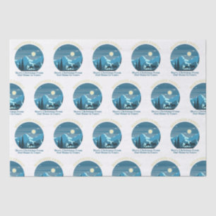 Papel De Seda Martinez Família Feliz Natal de Nossa Casa