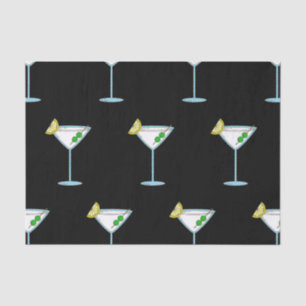 Papel De Seda Martini Amadurece Álcool De Vidro De Coquetel
