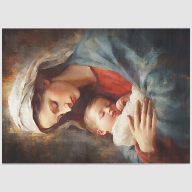Papel De Seda Mary e Jesus (Frente )