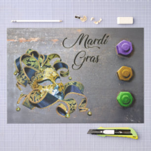 Papel De Seda Máscara de máscara de Carnaval SlipperyJoe's Mardi