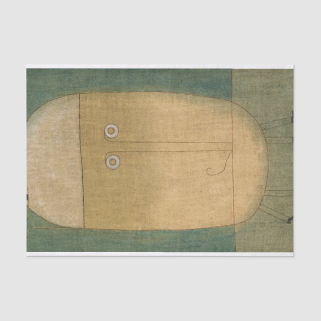 Papel De Seda Máscara do Medo por Paul Klee (Frente )