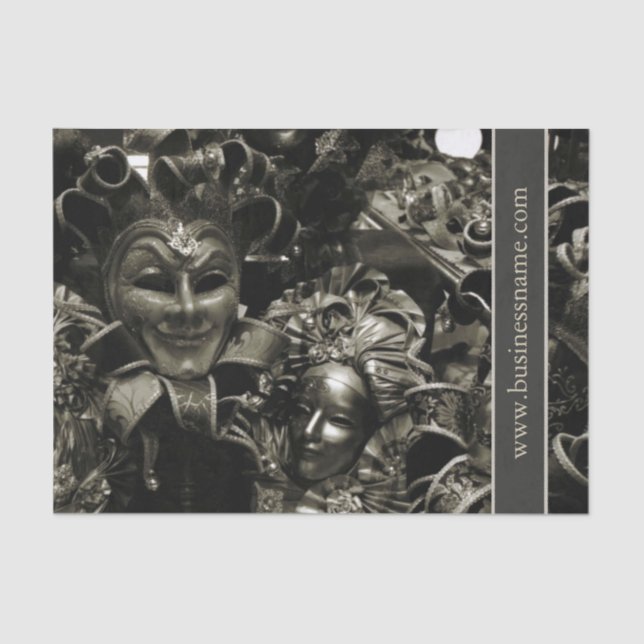 Papel De Seda Mascarada escuro (Frente )