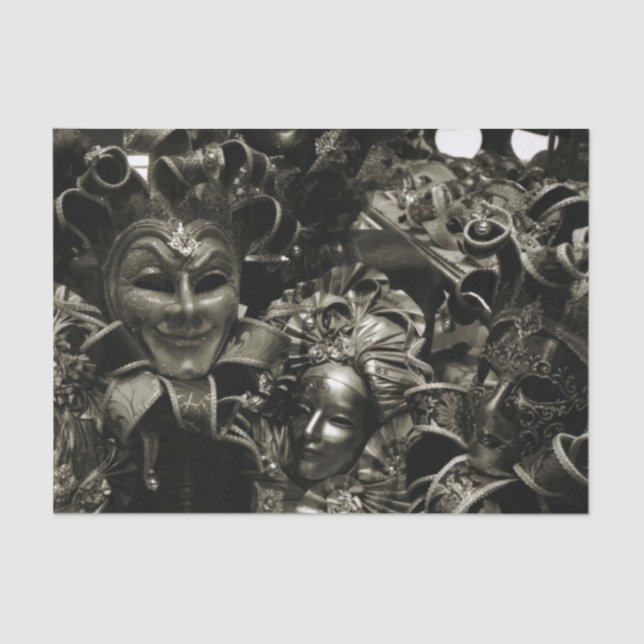 Papel De Seda Mascarada escuro (Frente )