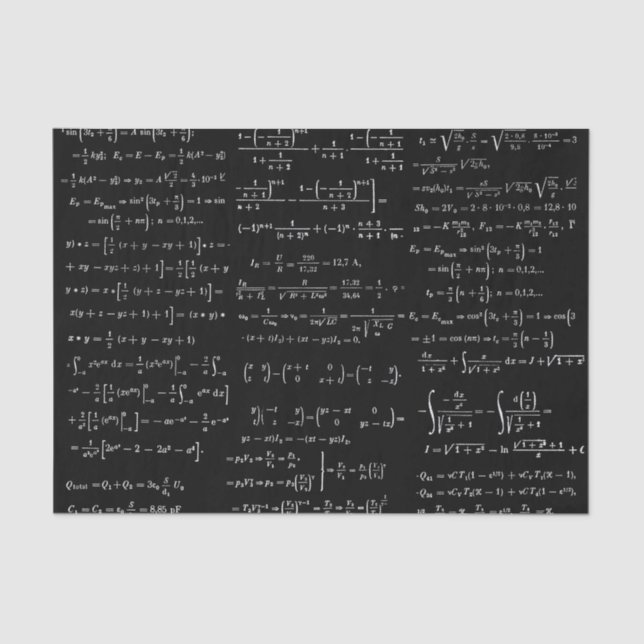 Papel De Seda Matemática n.o 01 (Frente )