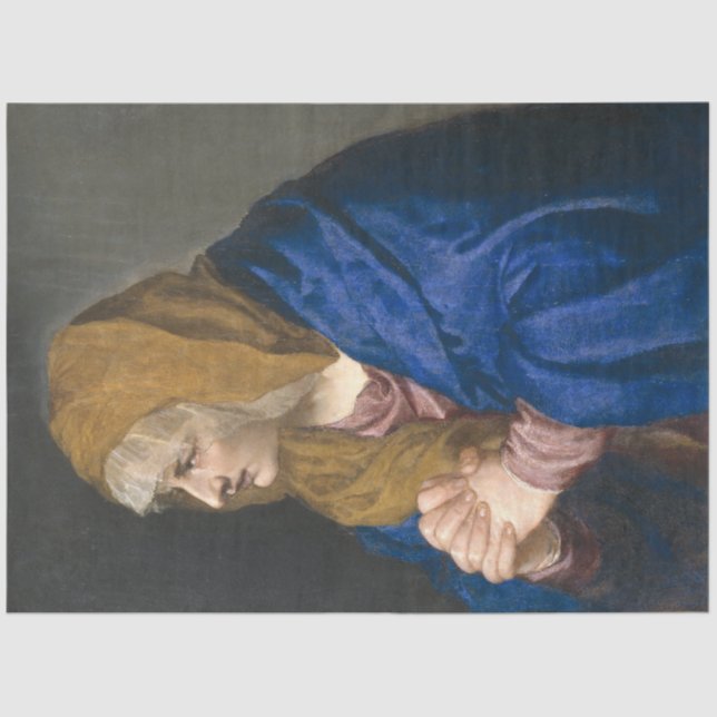 Papel De Seda Mater Dolorosa (Virgem Maria) (Mãe das Tristezas) (Frente )