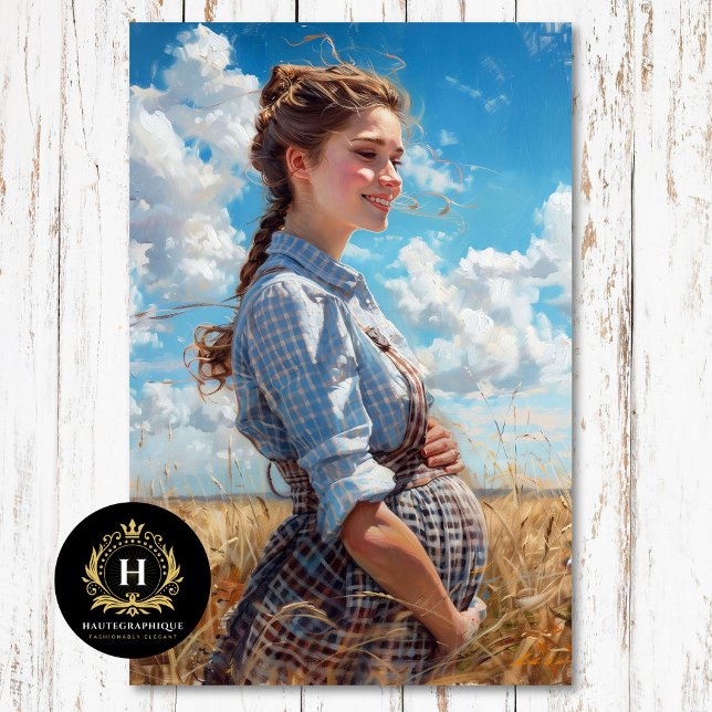 Papel De Seda Maternidade de Prairie Sorrindo | Rustic Fazenda D (Criador carregado)