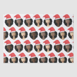 Papel De Seda Matizes de Melanin Black Women Christmas Hats