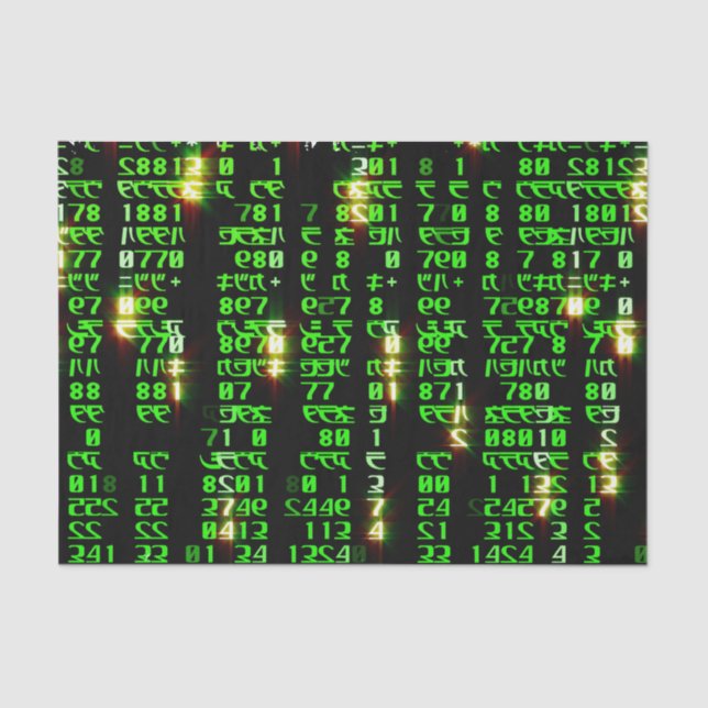 Papel De Seda Matriz de códigos (Frente )