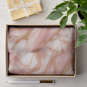 Papel De Seda Mauve Blush Vermelho Cor-de-rosa Dourado Padrão Ma
