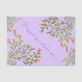 Papel De Seda Mauve Heart Flower