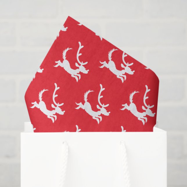 Papel De Seda Max the Reindeer Silhouette (Sacola de presentes)