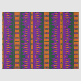 Papel De Seda Mazipoodles Afrofuturist Pattern - Purple Green 