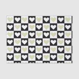 Papel De Seda Mazipoodles Corações Abstração Mini Verde-Oliva