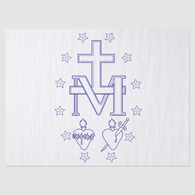 Papel De Seda Medalha de Nossa Senhora das Graves (Frente )