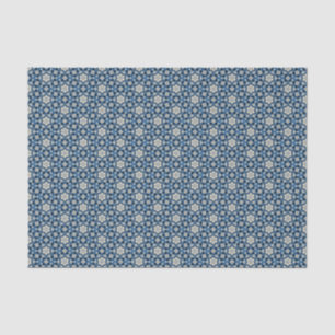 Papel De Seda Medalhão de Patrimônio da Deep Blue Prairie