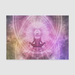 Papel De Seda Meditação espiritual de Yoga Zen Colorida