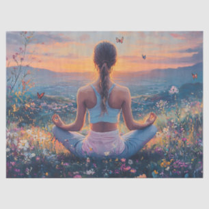 Papel De Seda Meditação Serena ao Nascer do Sol (4)